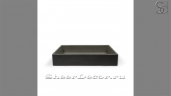 Черная раковина Nina из архитектурного бетона Concrete Black РОССИЯ 021400111 для ванной комнаты_1
