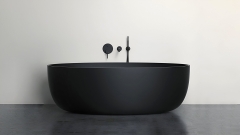 Каменная ванна Anna M5 из черного базальта Mongolian Black 017031055_1