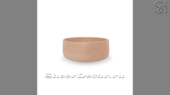 Накладная раковина Bull из кремового бетона Concrete Peach РОССИЯ 039812011 для ванной комнаты_1