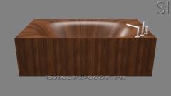 Дизайнерская ванна Gori M2 из ореха Nussbaum 323434152 прямоугольной формы_1