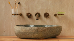 Раковина для ванной Piedra M332 из речного камня  Verde ИНДОНЕЗИЯ 00503011332_7