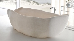 Каменная ванна Piedra M3 из бежевого мрамора Crema Marfil Ivory 005120053_1