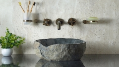 Мойка в ванную Piedra M563 из речного камня  Negro ИНДОНЕЗИЯ 00506911563_1