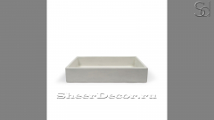 Накладная раковина Nina из белого бетона Concrete White РОССИЯ 021347111 для ванной комнаты_1