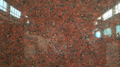 Гранитная плитка и слэбы из натурального гранита Imperial Red красного цвета_1