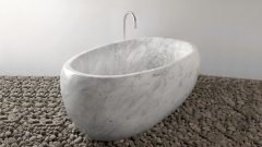 Каменная ванна Ronda из белого мрамора Bianco Carrara 003005151_1