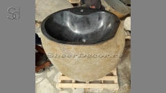 Мойка в ванную Piedra M280 из речного камня  Solid Pebble ИНДОНЕЗИЯ 00500017280_1