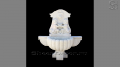 Каменный питьевой фонтанчик Valarie из белого мрамора Bianco Extra 088111151_1