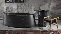 Каменная ванна Torre из черного мрамора Nero Marquina 000018051_1