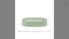 Зеленая раковина Margo из архитектурного архитектурного Concrete Menthol РОССИЯ 100810111 для ванной комнаты_1