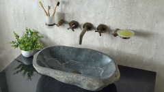 Мойка в ванную Piedra M567 из речного камня  Gris ИНДОНЕЗИЯ 00504511567_2