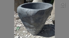 Раковина на ножке пьедестале Piedra M280 из речного камня  Mina De Munte ИНДОНЕЗИЯ 00500017280_3
