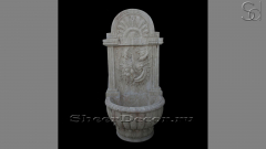 Каменный питьевой фонтанчик серого цвета Patrizio из натурального травертина сорта Travertino Caballo 087126451_1