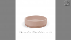 Накладная раковина Kale M18 из розового бетона Concrete Coral РОССИЯ 0198211118 для ванной комнаты_1