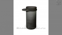 Черная раковина на пьедестале Jenna из архитектурного бетона Concrete Black РОССИЯ 126400171 для ванной комнаты_1