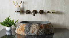 Каменная мойка Hector M17 из серого андезита Andesite ИСПАНИЯ 0070011117 для ванной комнаты_1