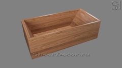 Оригинальная ванна Cella M19 из натурального дерева Braune Eiche 7384361519 коричневого цвета_1