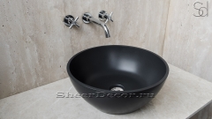 Накладная раковина чаша для ванной Bowl из кориана Midnight матовая_1
