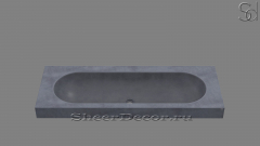 Накладная раковина Estrato M12 из серого бетона Concrete Graphite РОССИЯ 0343579112 для ванной комнаты_1