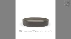 Серая раковина Margo из архитектурного архитектурного Concrete Graphite РОССИЯ 100357111 для ванной комнаты_1