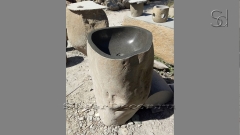 Раковина на ножке пьедестале Piedra M280 из речного камня  Сastel Intunecat ИНДОНЕЗИЯ 00518317280_1