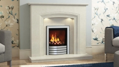 Каменный портал для облицовки камина Lepanto из мрамора Bianco Perlino 1391221012_4 Мраморный портал белого цвета для отделки камина Lepanto M12 из натурального камня Bianco Perlino 1391221012_4