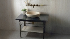 Кованая подставка для раковины Genesis M6 из кованой стали Black Gold patina 149503026_1