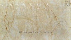 Мраморная плитка и слэбы из натурального мрамора Golden Spider бежевого цвета_1