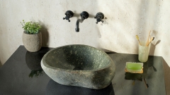 Раковина для ванной Piedra M448 из речного камня  Verde ИНДОНЕЗИЯ 00503011448_2