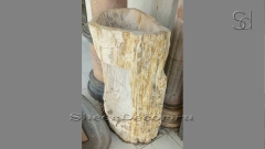 Каменная мойка Hector из окаменелого дерева Yellow Marble Cave ИНДОНЕЗИЯ 007493171 для ванной_2