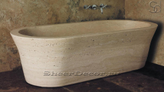 Элитная ванна Irea бежевого цвета из травертина Classico Romano 111004051_2