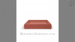 Красная раковина Nina M4 из архитектурного бетона Concrete Red РОССИЯ 021763114 для ванной комнаты_1