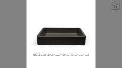 Накладная раковина Cindy из черного бетона Concrete Black РОССИЯ 344400111 для ванной комнаты_1