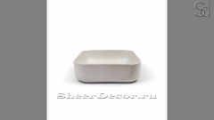 Белая раковина Olivia из архитектурного бетона Concrete White РОССИЯ 117347111 для ванной комнаты_1