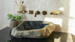 Мойка в ванную Piedra M397 из речного камня  Gris ИНДОНЕЗИЯ 00504511397_1