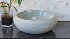 Зеленая раковина Ronda M4 из камня андезита Green Andesite ИНДОНЕЗИЯ 003372414 для ванной комнаты_1