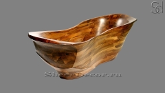 Дизайнерская ванна Vorvan из ореха Marrone Noce 372443151 овальной формы_1