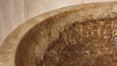 Коричневая раковина Bowl из камня оникса Brown Honey ИНДИЯ 637081811 для ванной комнаты_1