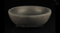 Каменная курна круглой формы Bowl из черного базальта Mongolian Black МОНГОЛИЯ 637031121_1