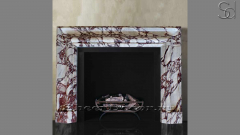 Мраморный портал белого цвета для отделки камина Lani M3 из натурального камня Calacatta Viola 474133103_1