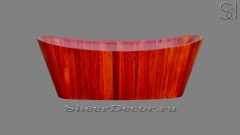 Оригинальная ванна Perla M4 из натурального дерева Sipo Mahagoni 030444154 красного цвета_1