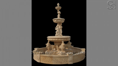 Каменный фонтан Keona из бежевого мрамора Jura Beige 442062941_1