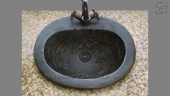 Бронзовая раковина Seren M2 из сплава Black Bronze ИНДОНЕЗИЯ 641301612 для ванной комнаты_1