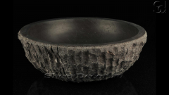 Базальтовая курна круглой формы Bowl из черного камня Mongolian Black МОНГОЛИЯ 637031321_1