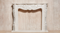 Мраморный портал белого цвета для отделки камина Lurd M12 из натурального камня Bianco Extra 5031119012_7