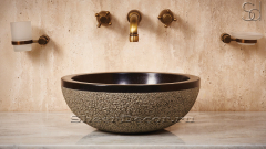 Гранитная раковина Bowl из черного камня Carbon ИНДОНЕЗИЯ 637008811 для ванной комнаты_2
