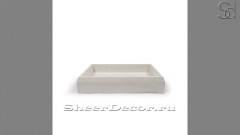 Белая раковина Nina M4 из архитектурного бетона Concrete White РОССИЯ 021347114 для ванной комнаты_1