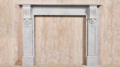 Мраморный портал белого цвета для отделки камина Norma M7 из натурального камня Bianco Carrara 169005107_1