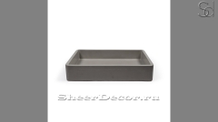 Накладная раковина Cindy из серого бетона Concrete Graphite РОССИЯ 344357111 для ванной комнаты_1
