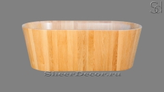 Оригинальная ванна Bagno M2 из натурального дерева Eiche 379396152 бежевого цвета_1